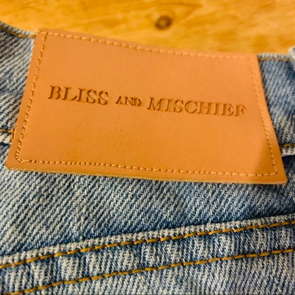 Sold Bliss Mischief X Free People 26 Straight Jean - Picture 6 of 13